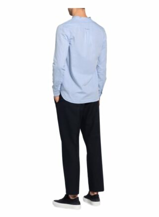 Nowadays Hemd Regular Fit Mit Stehkragen blau