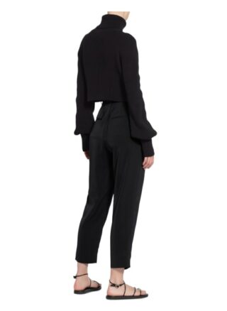 Nu-In Cropped-Rollkragenpullover schwarz