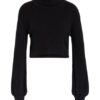 Nu-In Cropped-Rollkragenpullover schwarz