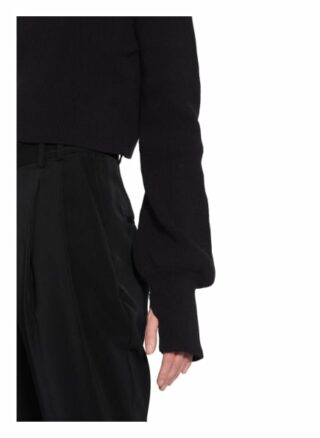 Nu-In Cropped-Rollkragenpullover schwarz