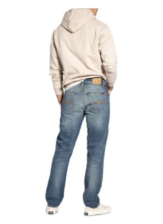 Nudie Jeans Jeans Gritty Jackson Straight Leg Jeans Herren, Blau