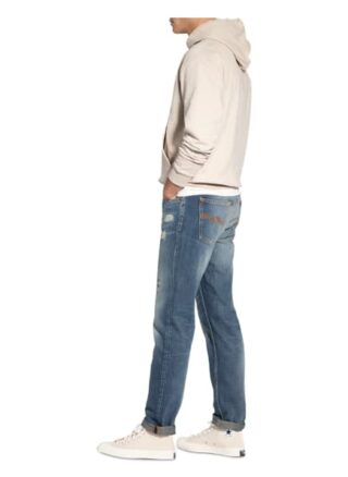 Nudie Jeans Jeans Gritty Jackson Straight Leg Jeans Herren, Blau