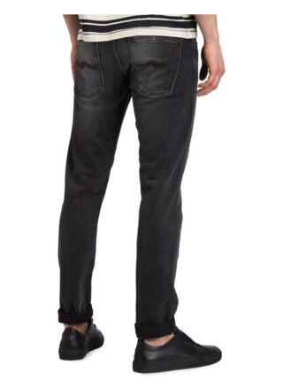 Nudie Jeans Jeans Grim Tim Slim Straight Fit grau