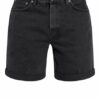 Nudie Jeans Josh Jeans-Shorts Herren, Schwarz