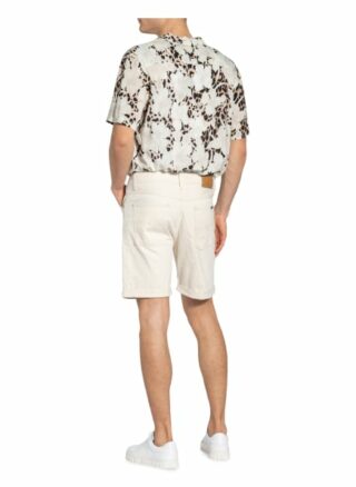 Nudie Jeans Josh Jeans-Shorts Herren, Weiß