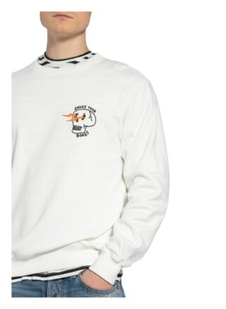 Nudie Jeans Lasse Sweatshirt Herren, Weiß