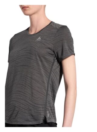 Odlo Laufshirt Zeroweight Engineered Chill-Tec Mit Mesh-Einsatz schwarz