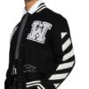 Off-White Blouson Mit Stickereien schwarz