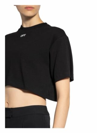 Off-White Cropped-Shirt schwarz
