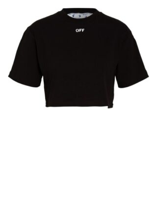 Off-White Cropped-Shirt schwarz