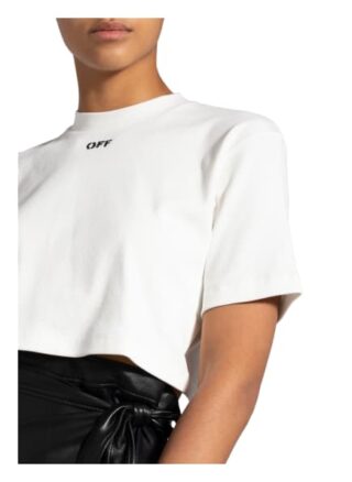 Off-White Cropped-Shirt weiss