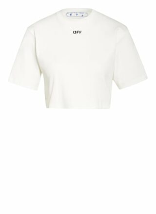 Off-White Cropped-Shirt weiss
