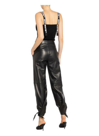 Off-White Cropped-Top Industrial schwarz