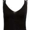 Off-White Cropped-Top Industrial schwarz