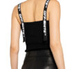 Off-White Cropped-Top Industrial schwarz