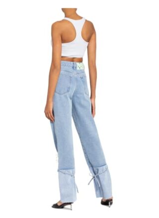 Off-White Cropped-Top blau