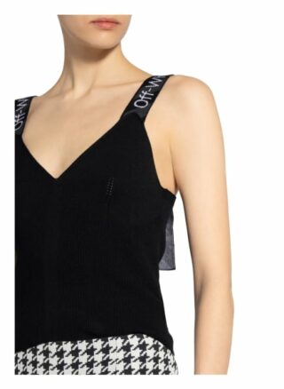 Off-White Cropped-Top schwarz