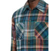 Off-White Flanellhemd Comfort Fit blau