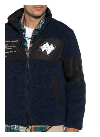 Off-White Fleecejacke blau