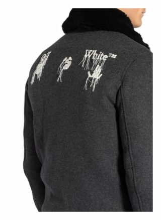 Off-White Jacke Aviator grau