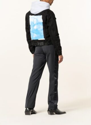 Off-White Jeansjacke Herren, Schwarz