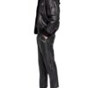 Off-White Arrow Lederblouson Herren, Schwarz