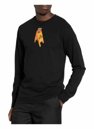 Off-White Longsleeve schwarz