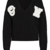 Off-White Pullover Mit Alpaka schwarz