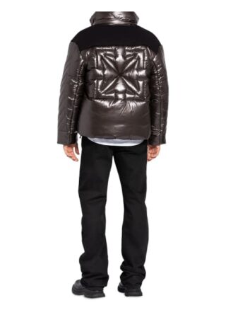 Off-White Steppjacke Im Materialmix braun