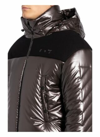 Off-White Steppjacke Im Materialmix braun