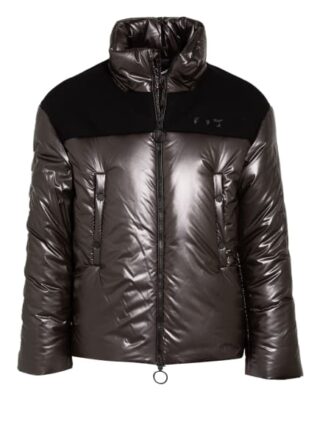 Off-White Steppjacke Im Materialmix braun
