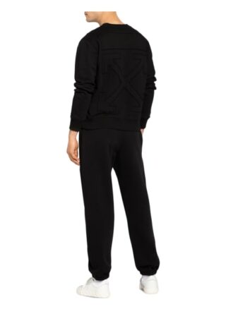 Off-White Sweatshirt Herren, Schwarz