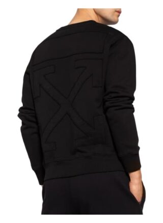 Off-White Sweatshirt Herren, Schwarz