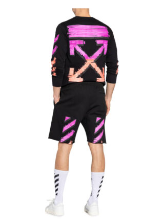 Off-White Sweatshorts Marker schwarz