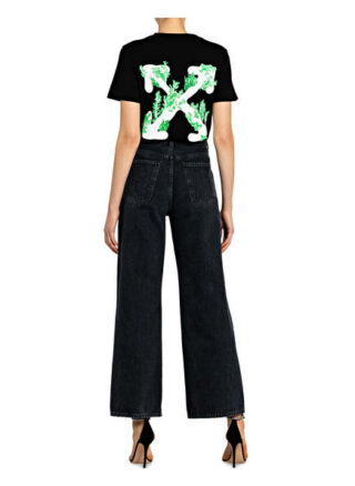 Off-White T-Shirt schwarz