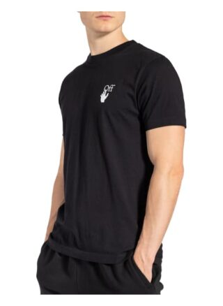 Off-White T-Shirt schwarz