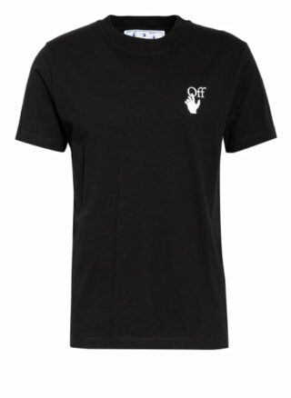 Off-White T-Shirt schwarz