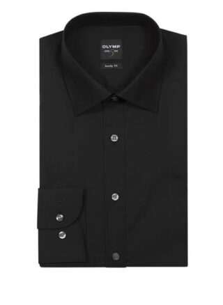 Olymp Level Five Business-Hemd Herren, Schwarz
