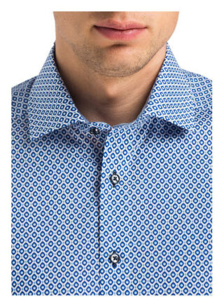Olymp Luxor 24/7 Business-Hemd Herren, Blau