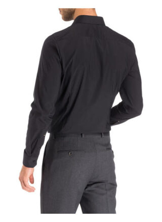 Olymp No. Six Business-Hemd Herren, Schwarz