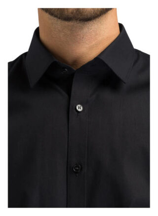 Olymp No. Six Business-Hemd Herren, Schwarz