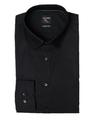 Olymp No. Six Business-Hemd Herren, Schwarz