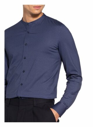 Olymp Jerseyhemd Level Five 24/7 Body Fit Mit Stehkragen blau