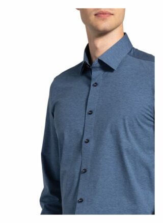 Olymp Luxor 24/7 Jerseyhemd Herren, Blau