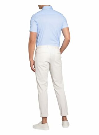 Olymp Kurzarm-Hemd Level Five 24/7 Body Fit Aus Jersey blau