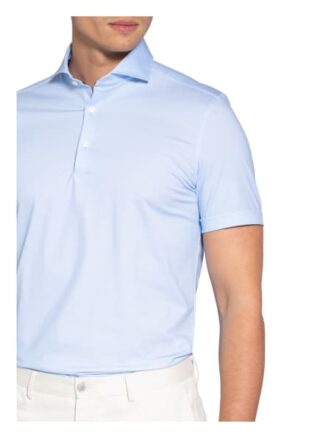 Olymp Kurzarm-Hemd Level Five 24/7 Body Fit Aus Jersey blau