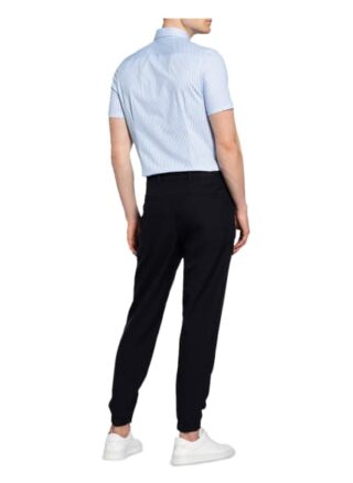 Olymp Level Five 24/7 Kurzarm-Hemd Herren, Blau