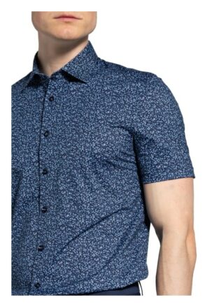 Olymp Level Five 24/7 Kurzarm-Hemd Herren, Blau