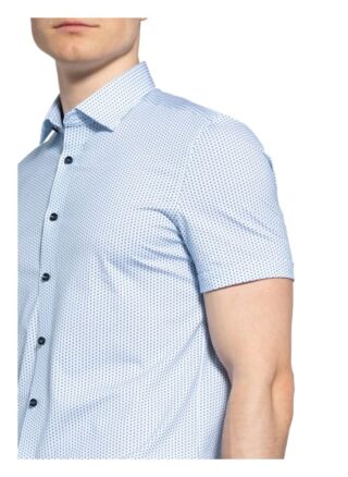 Olymp Level Five 24/7 Kurzarm-Hemd Herren, Blau
