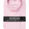 Olymp Level Five 24/7 Kurzarm-Hemd Herren, Pink